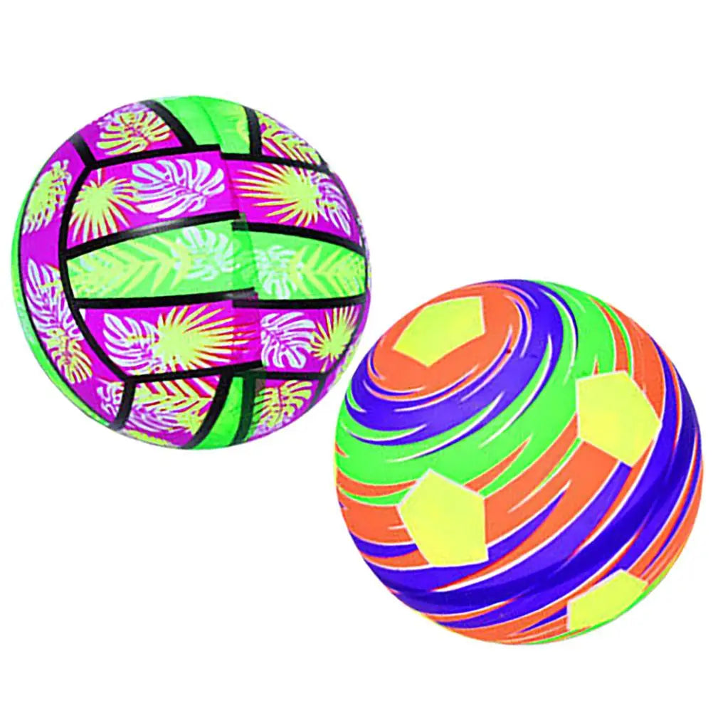 2 Pcs Bright Glowing LED Soccer Ball Toy Outdoor Sports Entertainment Small Football Night Play Training Light up Ball Glowing